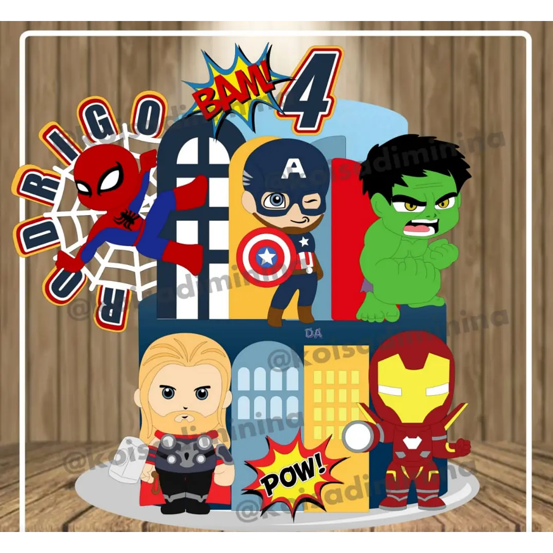 Arquivo de Corte Topo Vingadores 1