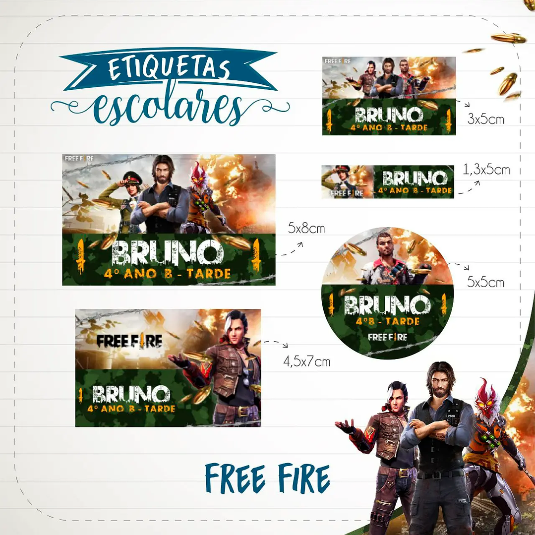 Arquivo de Corte Etiqueta Escolar 1