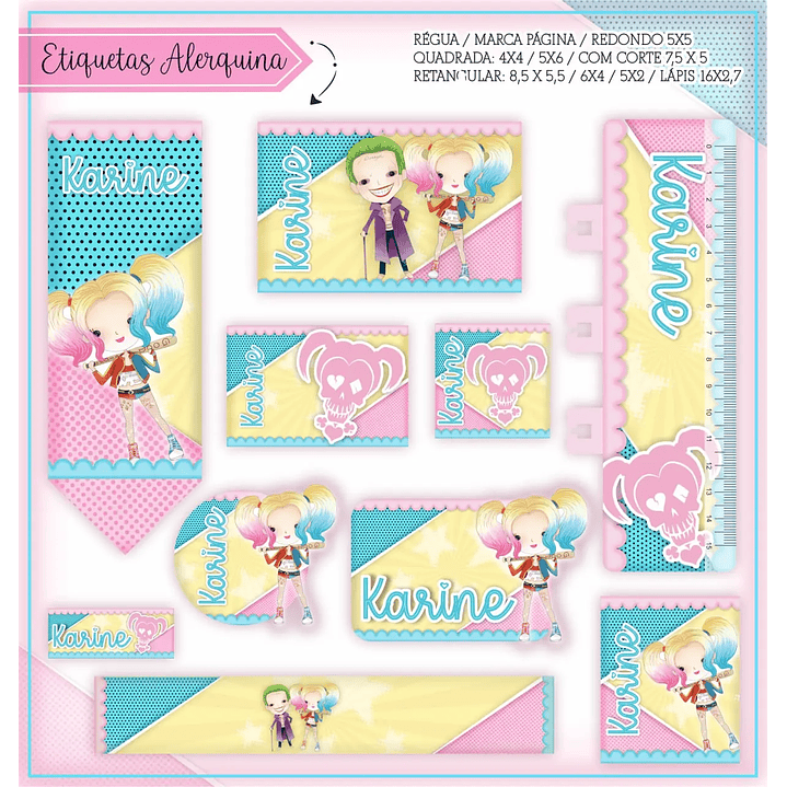 Arquivo de Corte Etiqueta Escolar Alerquina 1