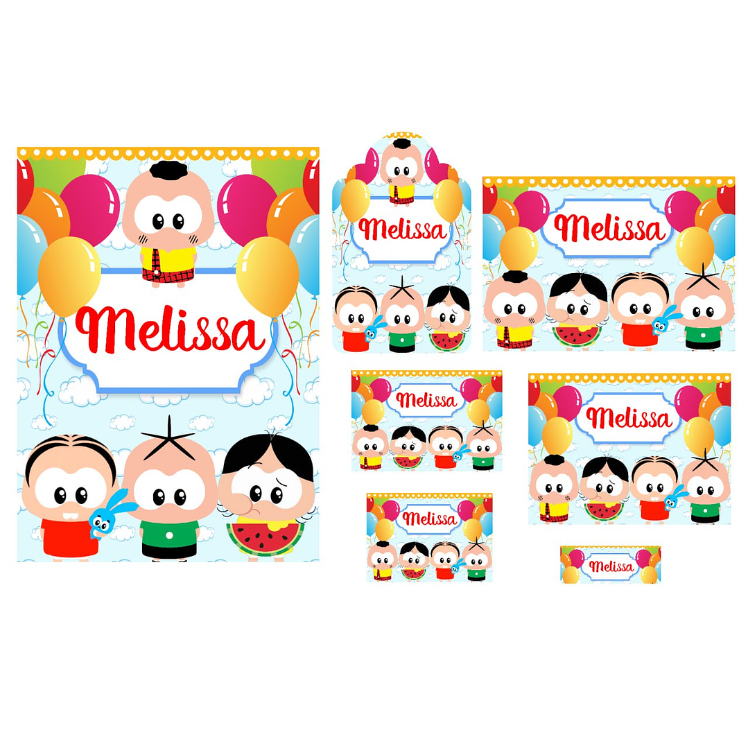 Arquivo de Corte Etiqueta Escolar Monica Toy 1