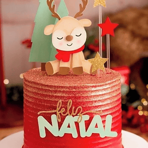 Arquivo de Corte Topo Rena Fofa Natal