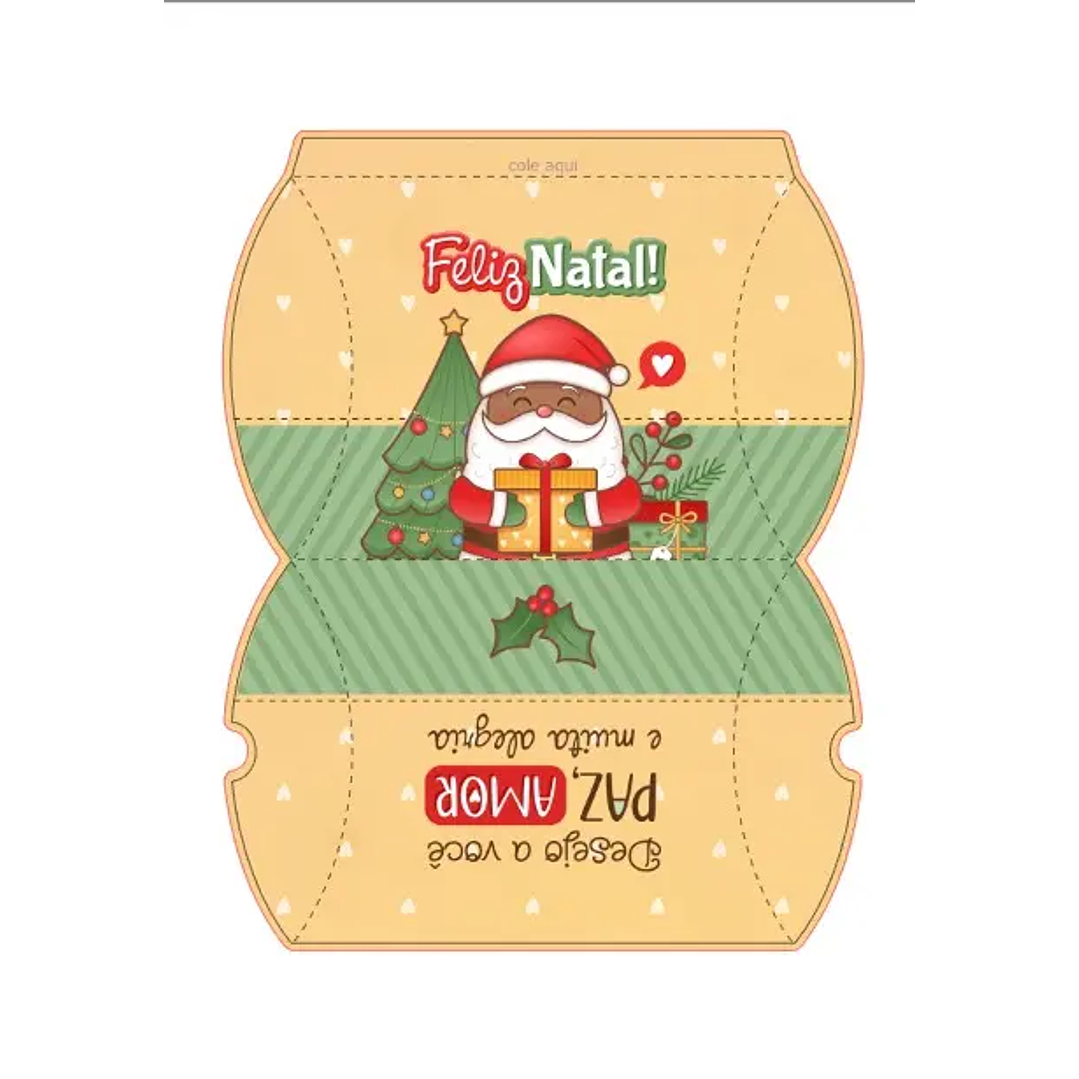 Arquivo de Corte Caixa Almofada Natal (Studio, PDF e PNG) 2