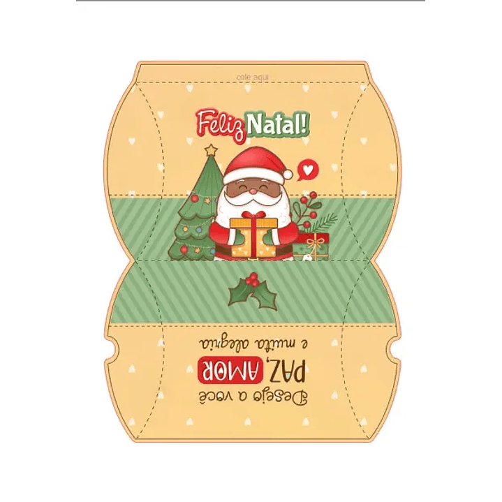 Arquivo de Corte Caixa Almofada Natal (Studio, PDF e PNG) 2