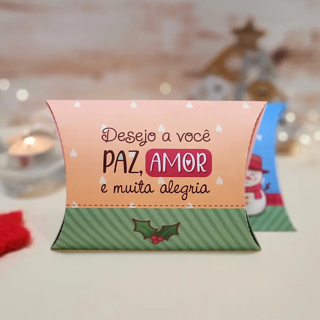 Arquivo de Corte Caixa Almofada Natal (Studio, PDF e PNG) 3