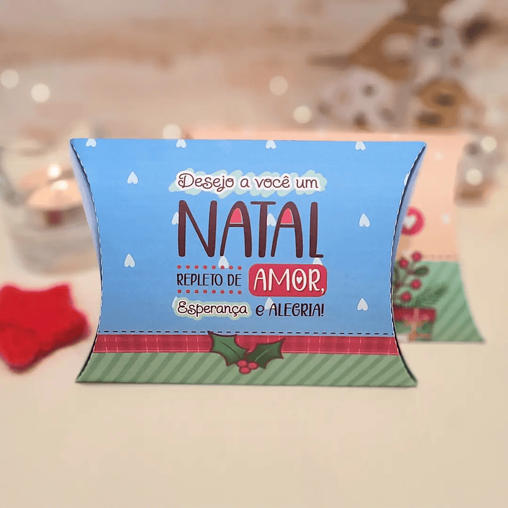 Arquivo de Corte Caixa Almofada Natal (Studio, PDF e PNG) 2