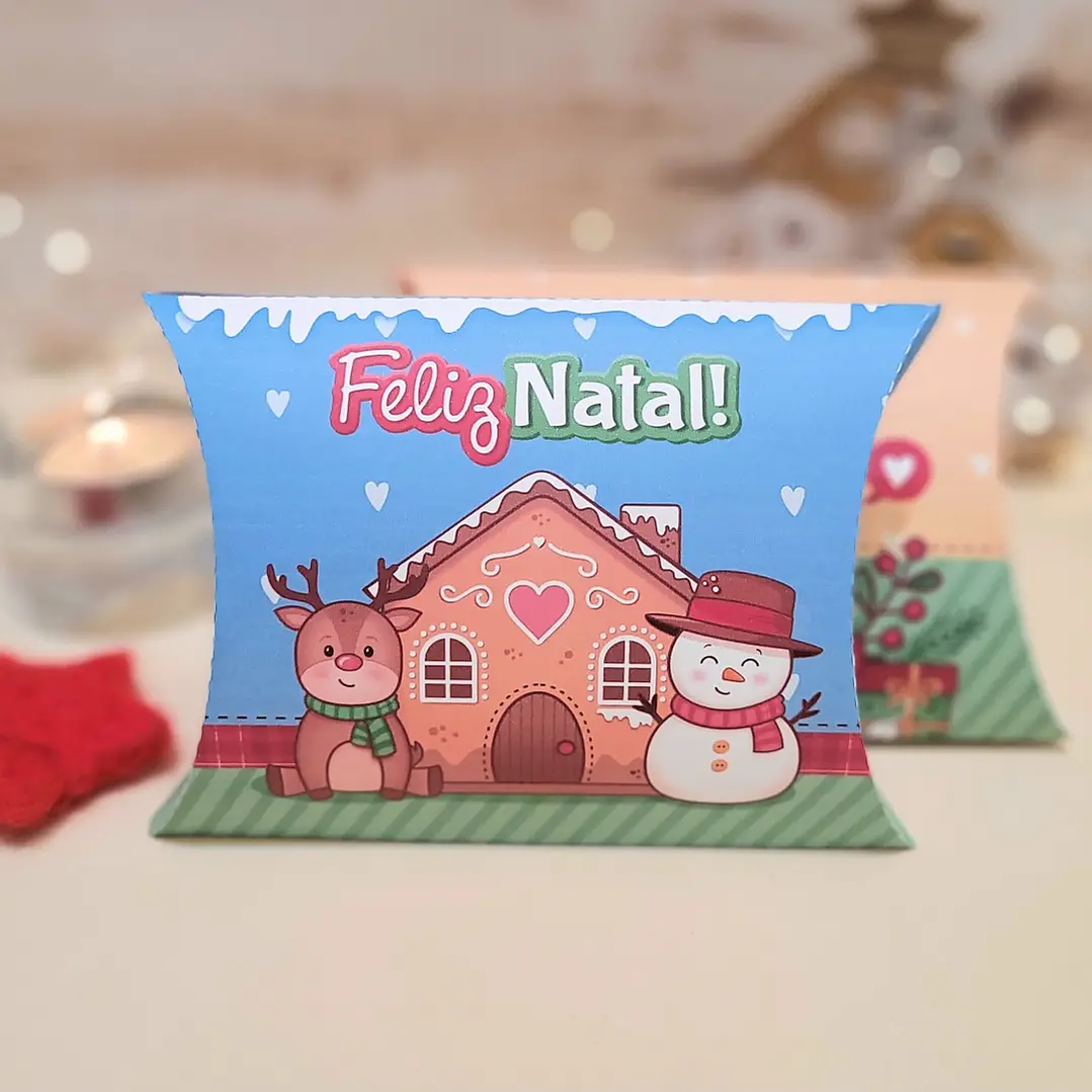 Arquivo de Corte Caixa Almofada Natal (Studio, PDF e PNG) 1