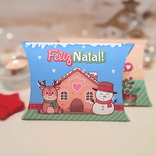 Arquivo de Corte Caixa Almofada Natal (Studio, PDF e PNG)