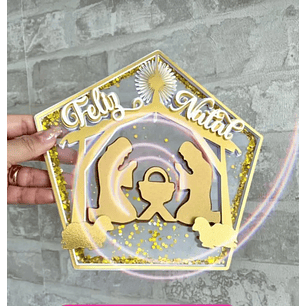 Arquivo de Corte Topo Natal Presépio 