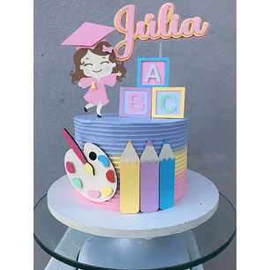 Arquivo de Corte Topo Formatura ABC Menina