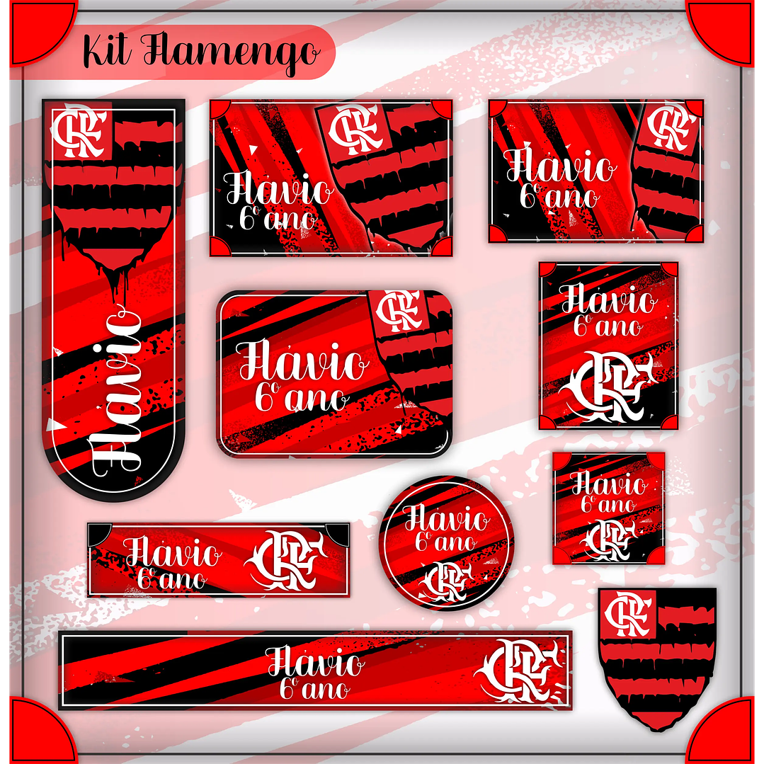 Arquivo Digital Kit Escolar Flamengo 2