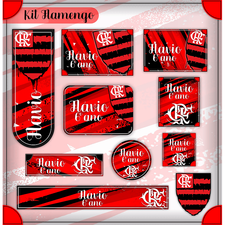 Arquivo Digital Kit Escolar Flamengo 2