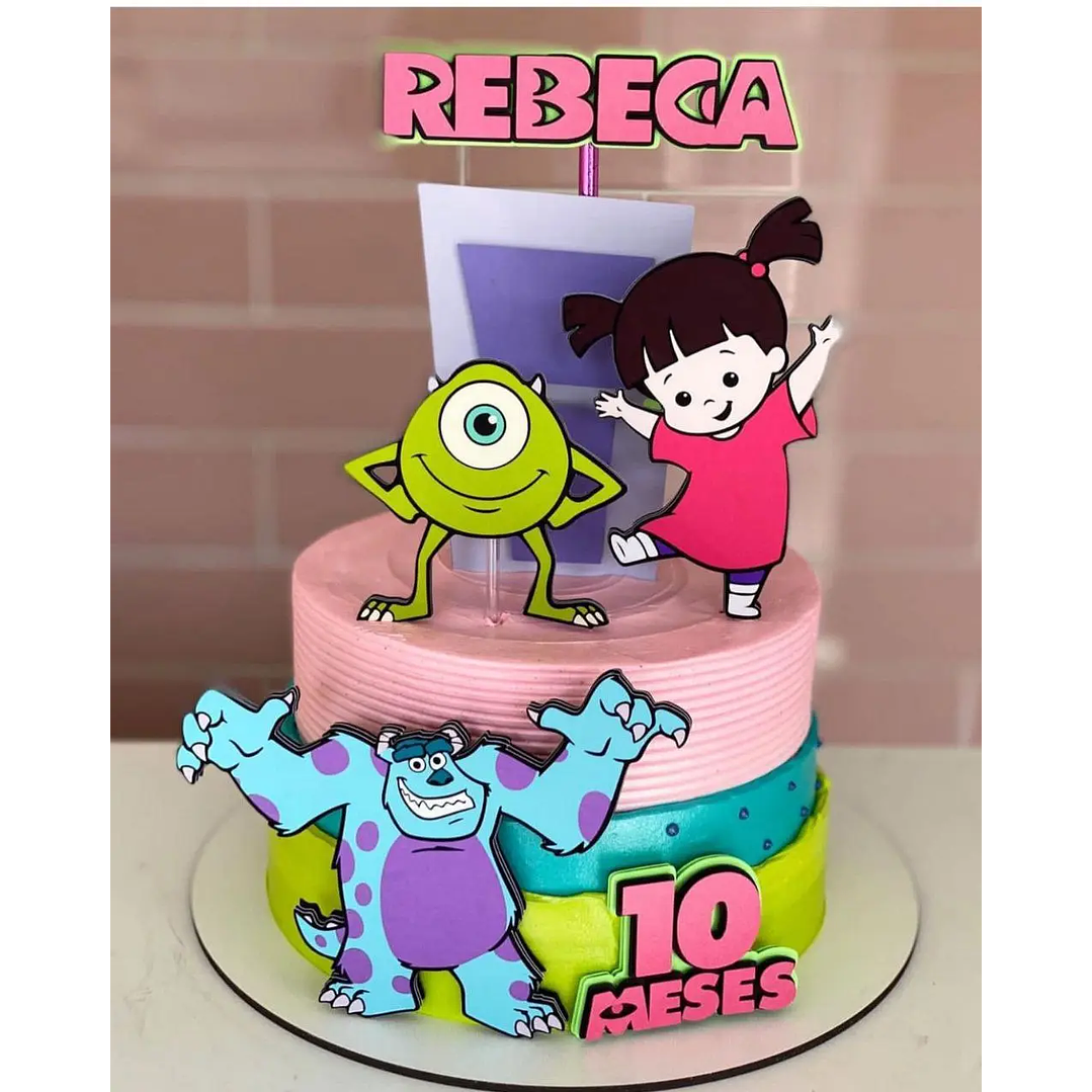 Arquivo de Corte Topo de Bolo  Monstros S.A 1