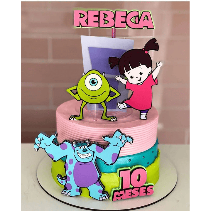 Arquivo de Corte Topo de Bolo  Monstros S.A 1