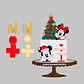 Arquivo de Corte Topo Natal Mickey e Minnie - Thumbnail 2
