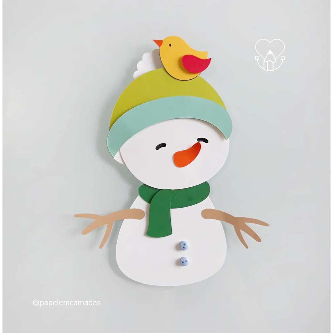 Arquivo de Corte Topo Natal Boneco de Neve (arquivo em DXF) 1