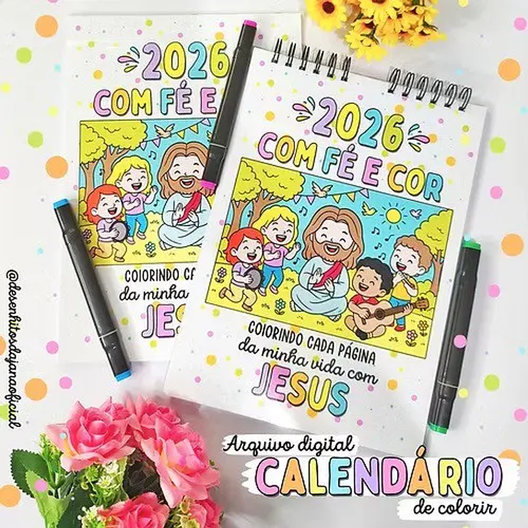 Arquivo Digital  Calendário de Colorir 2026 1