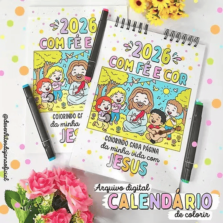 Arquivo Digital  Calendário de Colorir 2026 1