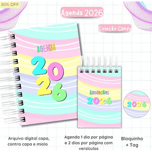 Arquivo Digital Coleção Agenda 2026 Candy Collor