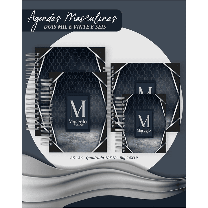 Agenda Geométrico Masculino 2026 1