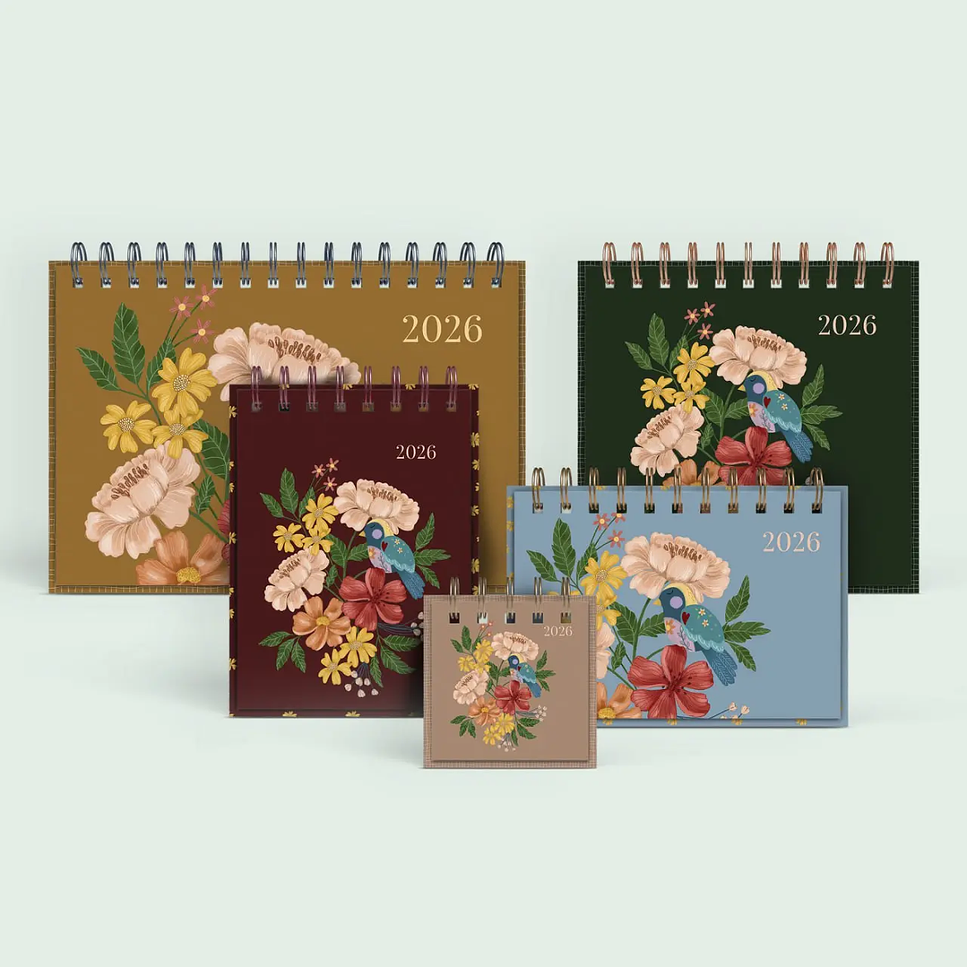 Coleção Flores de Outono 2026  Calendário 1