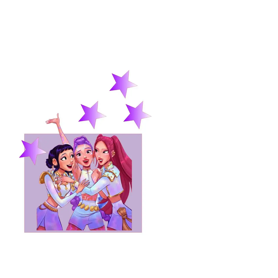 Arquivo de Corte Topo de Bolo Guerreiras do K-Pop 1