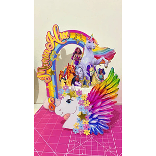 Arquivo de Corte Topo de Bolo academia do unicórnio