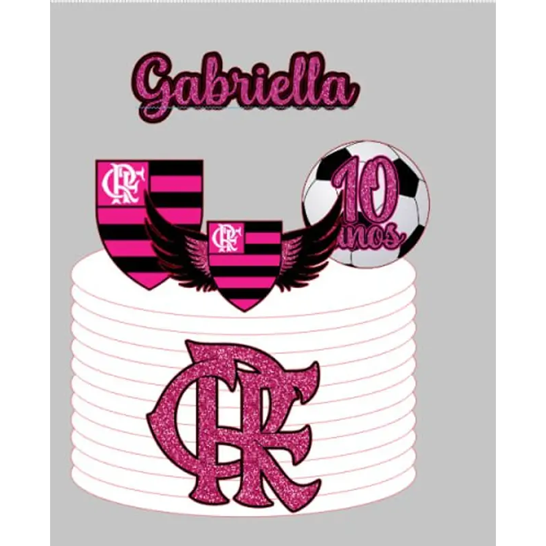 Arquivo de Corte Topo de Bolo Flamengo 1