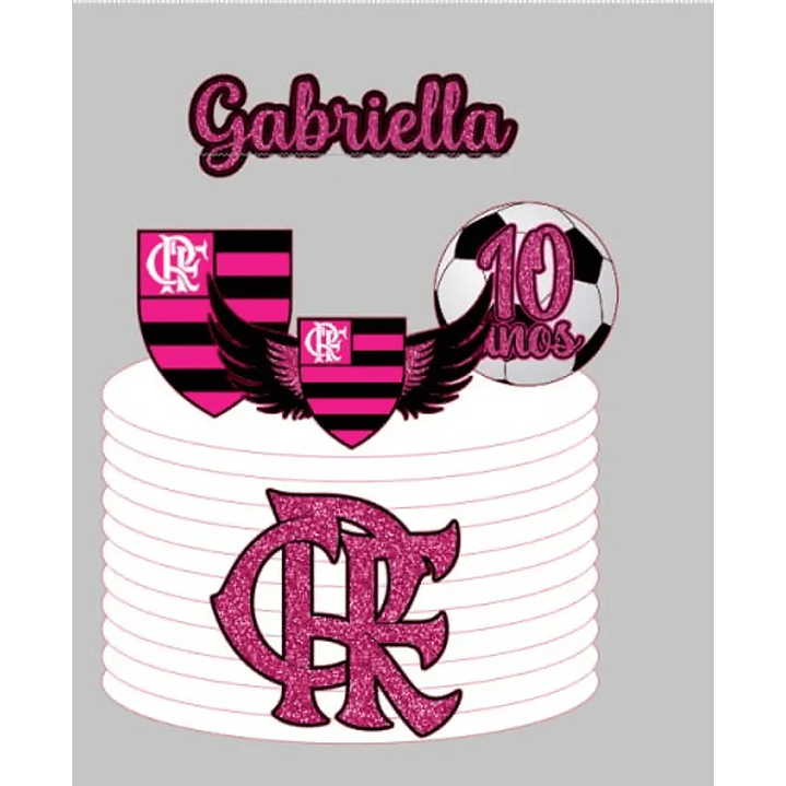 Arquivo de Corte Topo de Bolo Flamengo 1