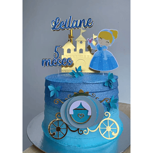 Arquivo de Corte Topo de Bolo Cinderela