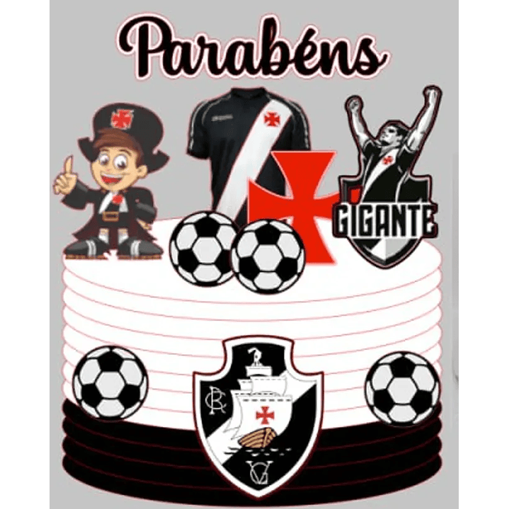 Arquivo de Corte Topo de Bolo Vasco 1