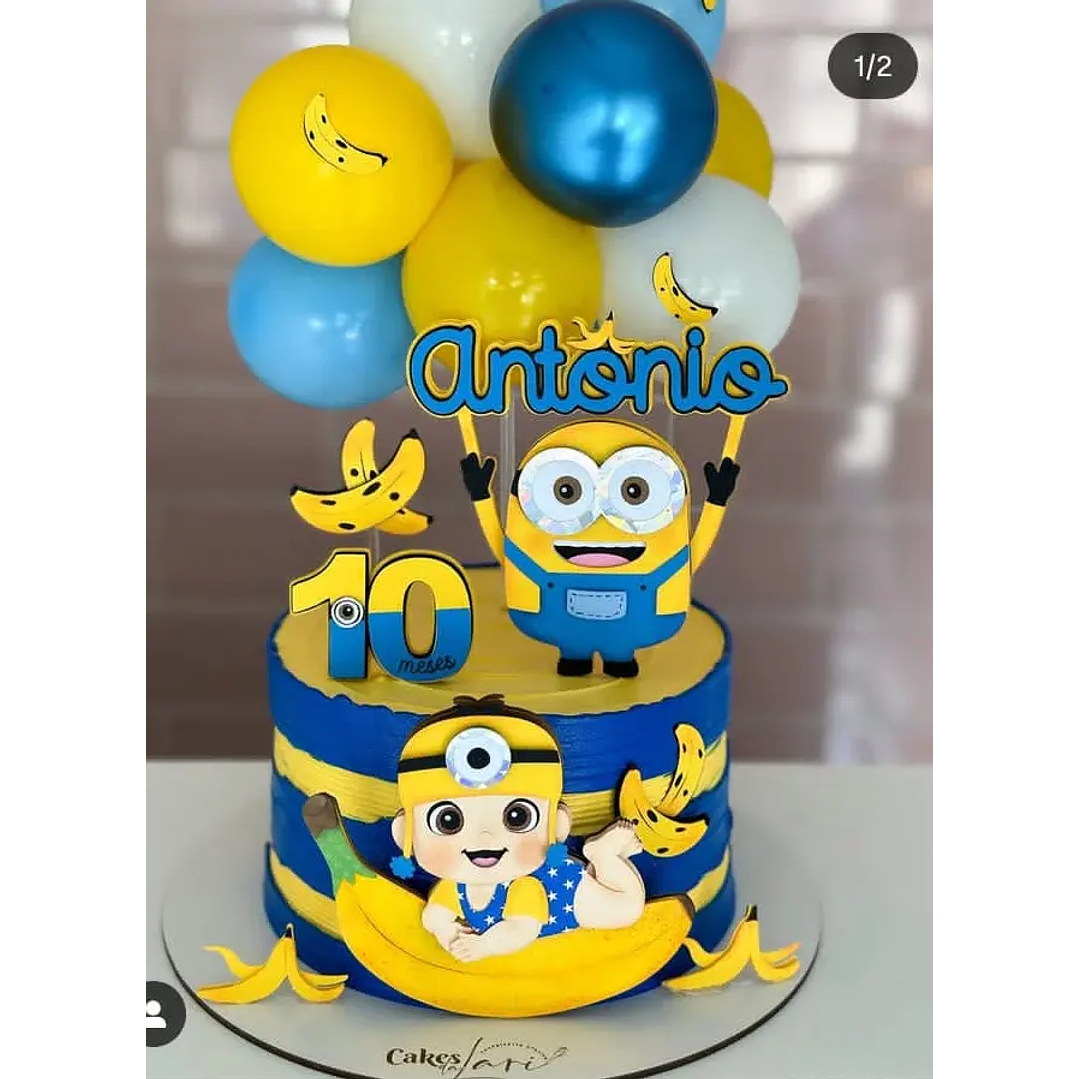 Arquivo de Corte Topo de Bolo Minions 1