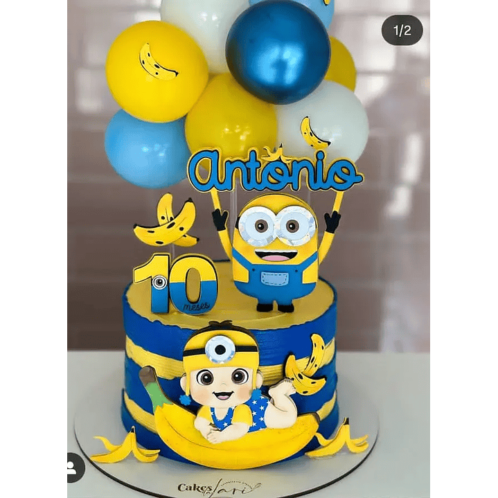 Arquivo de Corte Topo de Bolo Minions 1