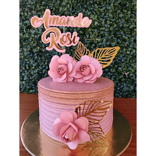 Arquivo de Corte Topo de Bolo Flores