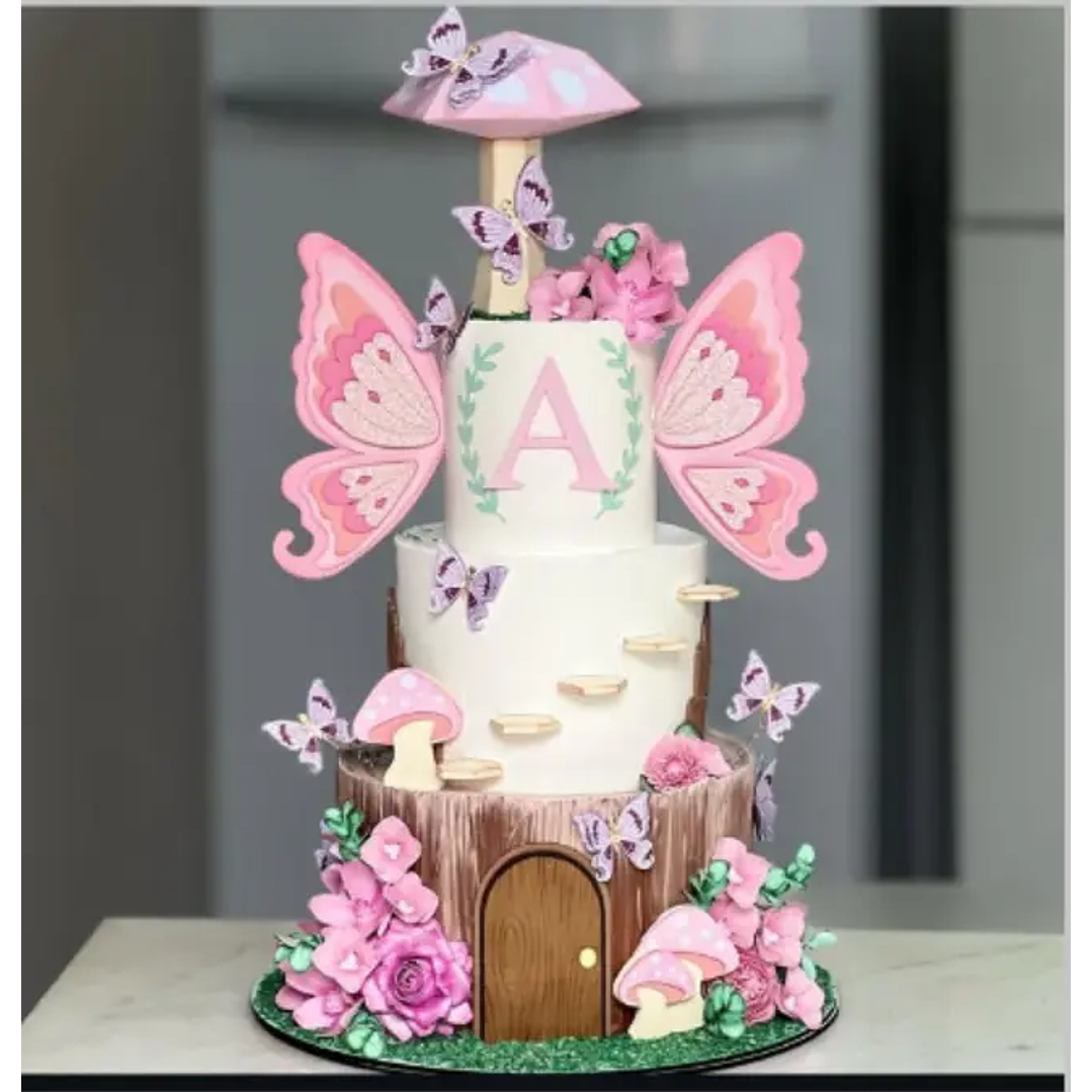 Arquivo de Corte Topo de Bolo Borboletas 1