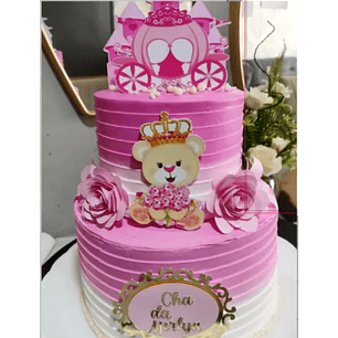 Arquivo de Corte Topo Ursinha Princesa