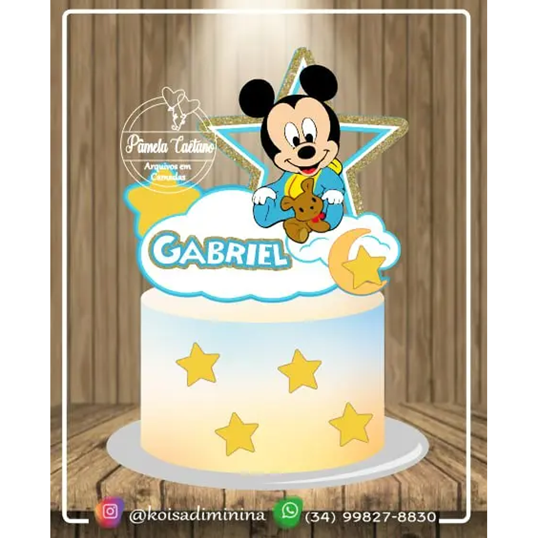 Arquivo de Corte Topo Mickey Baby 1