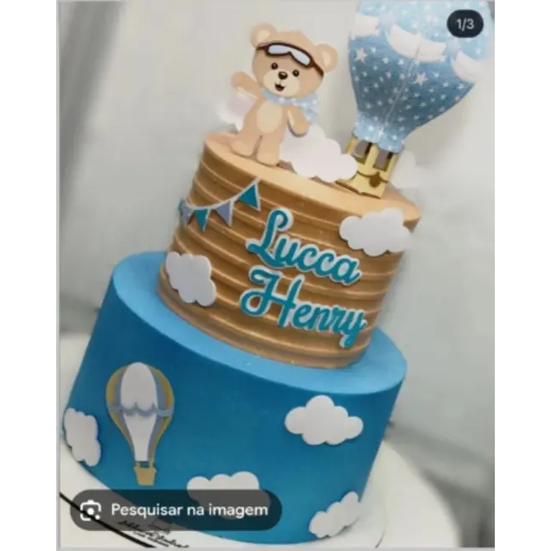 Arquivo de Corte Topo Ursinho Baloeiro 1