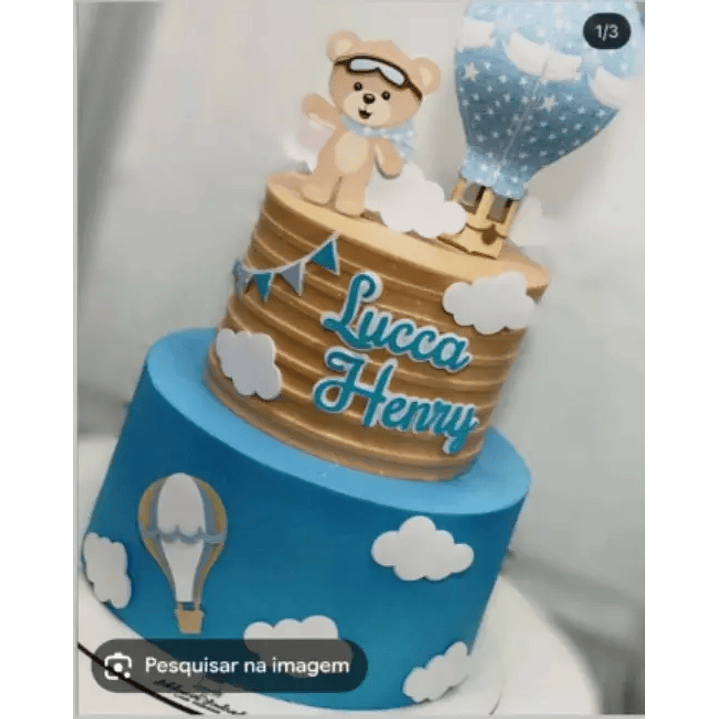 Arquivo de Corte Topo Ursinho Baloeiro 1