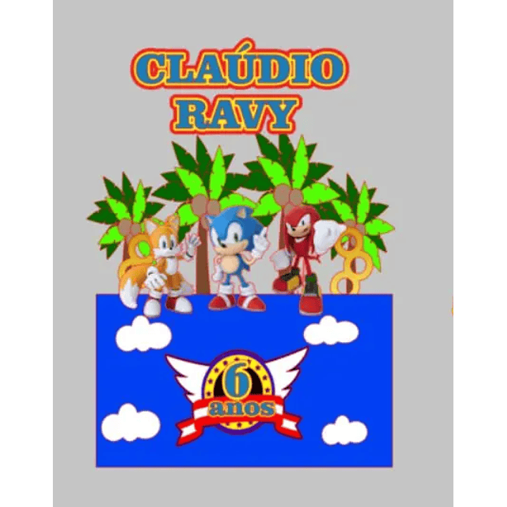 Arquivo de Corte Topo Sonic  1