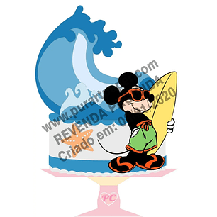 Archivo de corte superior de Mickey Surfer