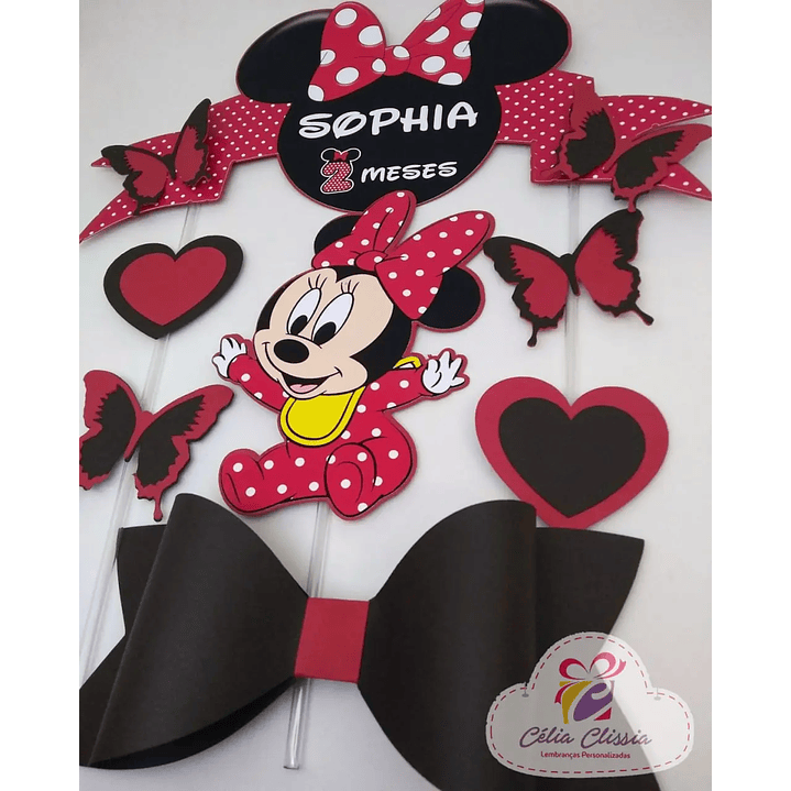 Archivo de corte para adorno de pastel de Minnie Baby 1