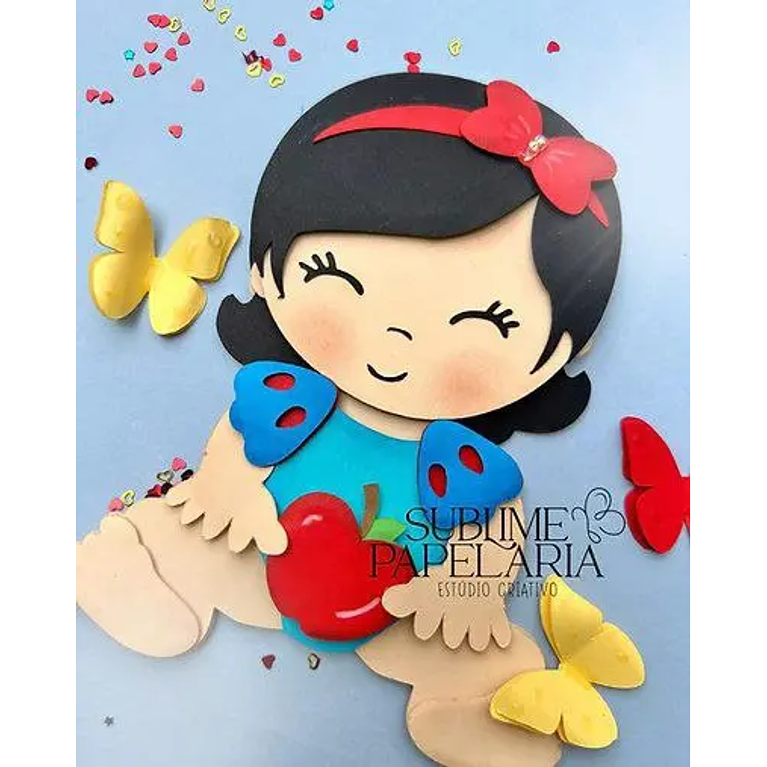 Arquivo de Corte Topo Branca de neve Baby 1