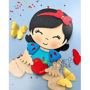 Arquivo de Corte Topo Branca de neve Baby