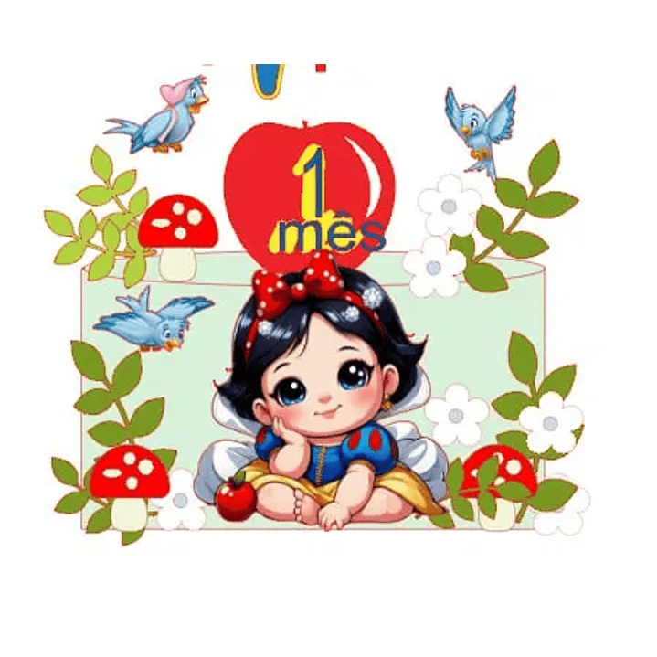 Arquivo de Corte Topo Branca de neve Baby 1