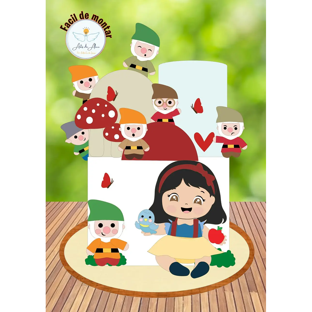 Arquivo de Corte Topo Branca de neve Baby 1