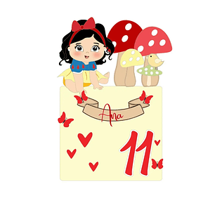 Arquivo de Corte Topo Branca de neve Baby