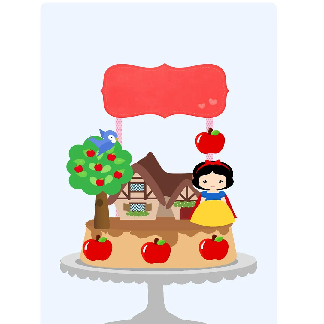 Arquivo de Corte Topo Branca de neve 1