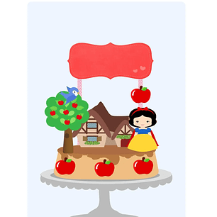 Arquivo de Corte Topo Branca de neve