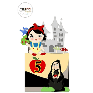 Arquivo de Corte Topo Branca de neve