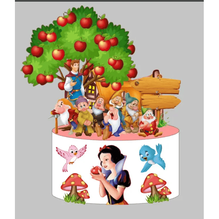 Arquivo de Corte Topo Branca de neve 1